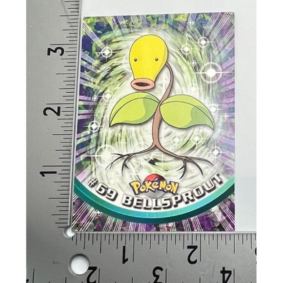 Bellsprout Pokemon Card Topps #69 TV Animation Edition Series Black Logo - Picture 2 of 5